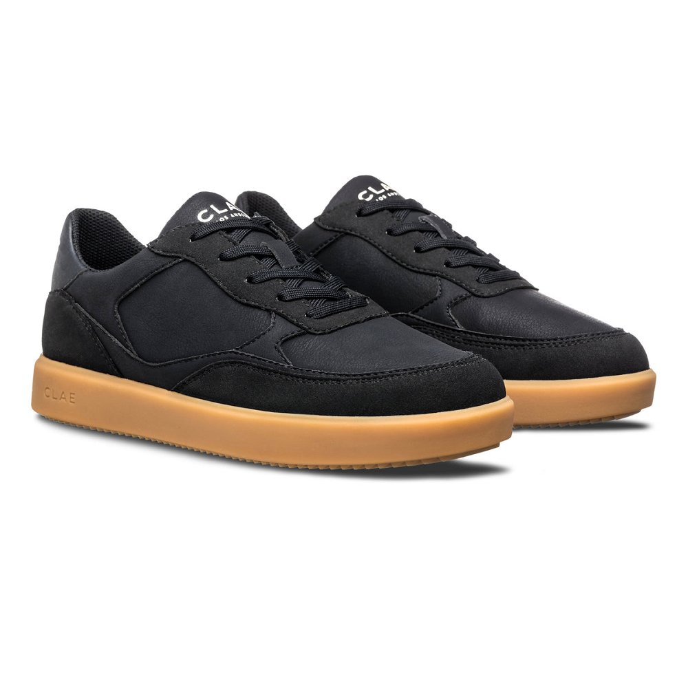 CLAE AUSTIN VEGAN Shoes Womens USA409-P65 In Black Vegan Light Gum